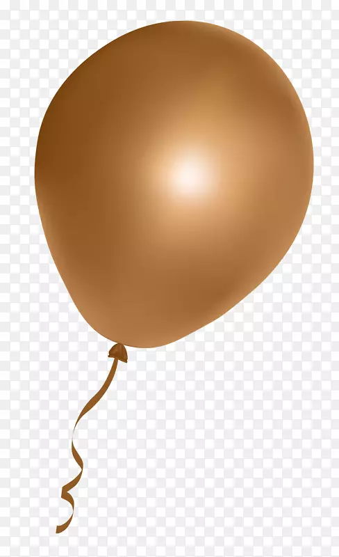 气球剪贴画.金色气球