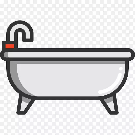 浴缸翻新浴室可伸缩图形图标-浴缸