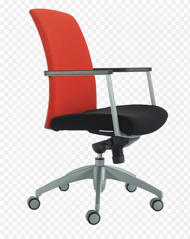 办公椅，桌子，家具，翼椅-红色扶手椅