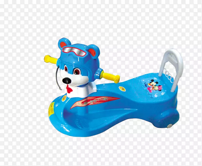 蓝色玩具玩婴儿鞋-蓝色狐车