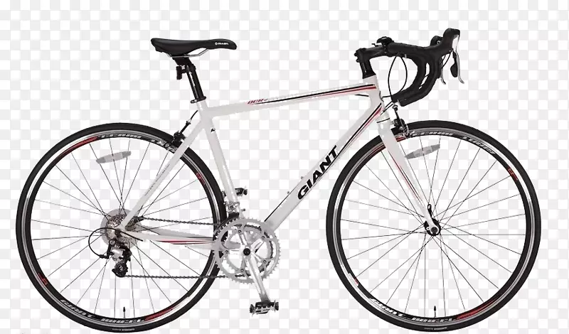 自行车车架富士自行车巨型自行车公路自行车一辆白色自行车