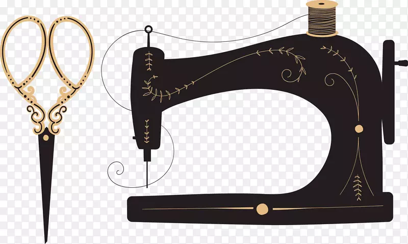 缝纫机纺织缝纫针.缝纫剪刀