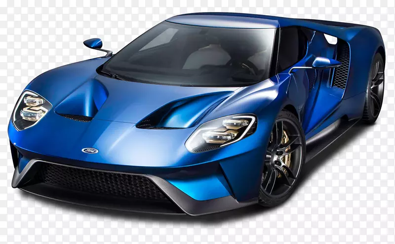 福特GT-福特GT蓝色超级跑车