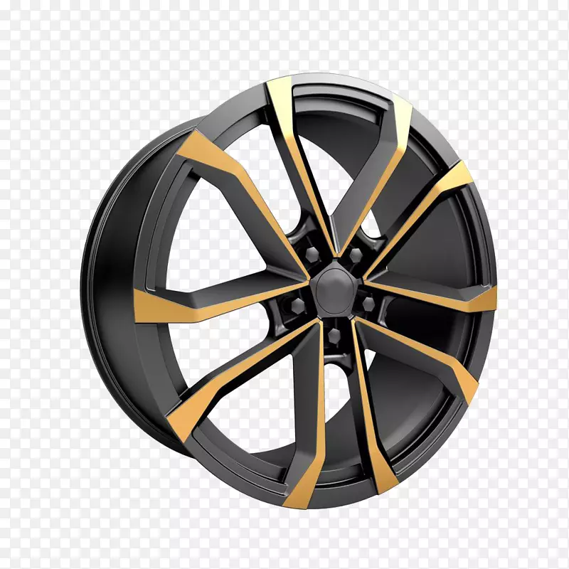 汽车车轮和轮胎设计轮辋合金车轮黑色汽车车轮