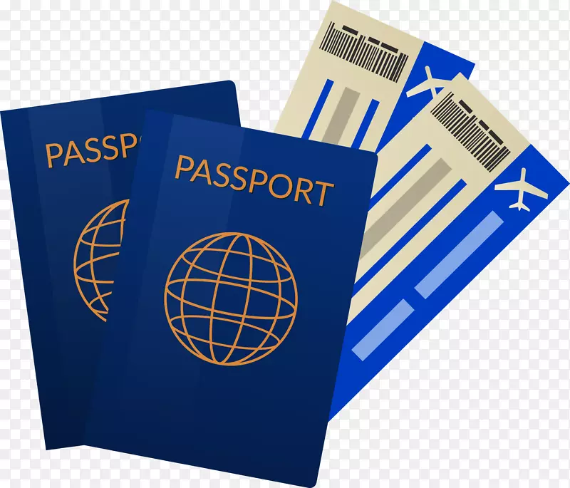 机票、旅行护照-护照票