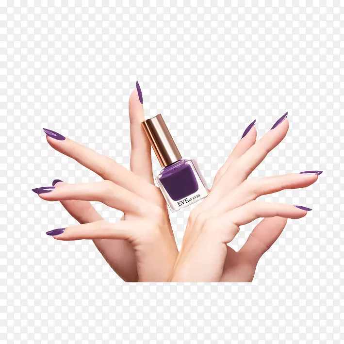 美甲指甲油紫色纽约市-暮光紫色指甲