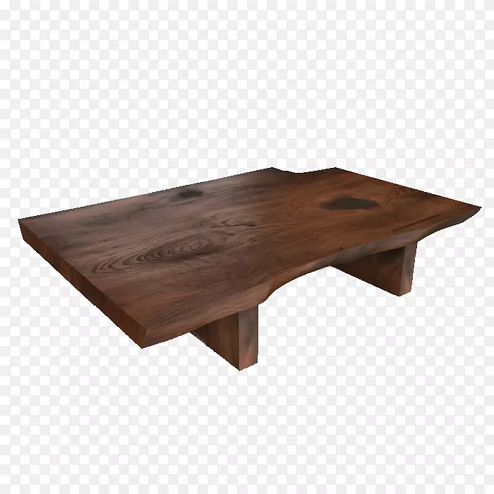 咖啡桌圆桌-棕色短脚桌