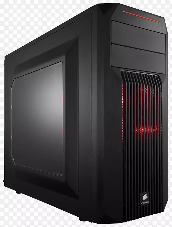 电脑机箱电源装置ATX游戏电脑驱动器舱-cpu机柜png透明图片