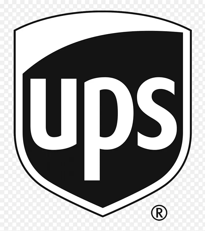 联合包裹服务标志-ups黑白标志