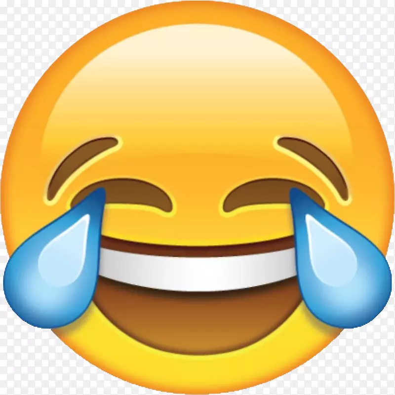 笑脸喜极而泣表情符号剪贴画哭表情PNG透明图像