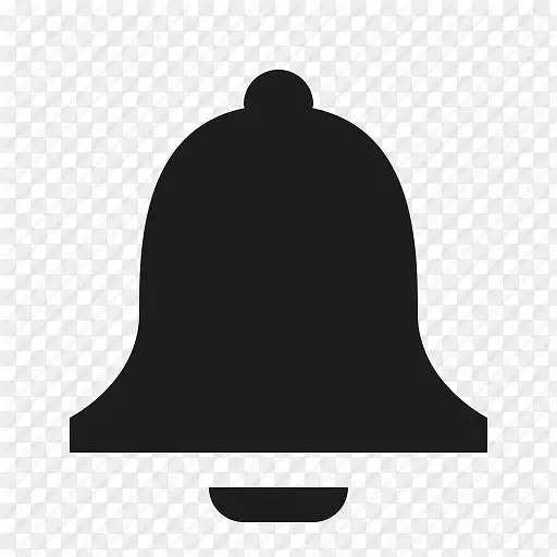 帽子黑白轮廓字体-钟PNG透明图像