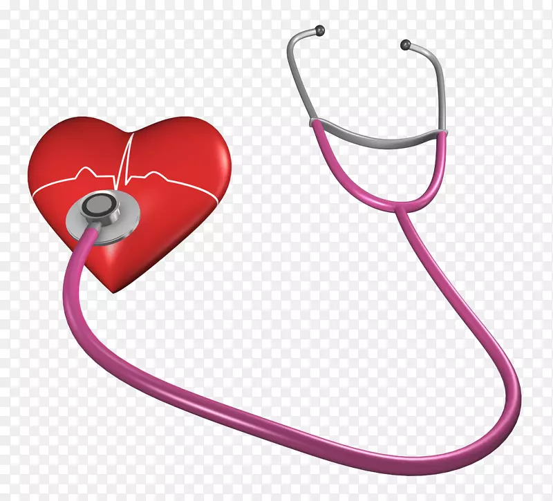 听诊器心脏医学.心脏透明听诊器