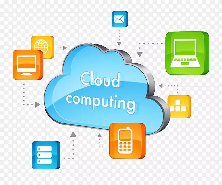 云计算基础设施作为服务数据中心软件作为服务.云计算透明背景