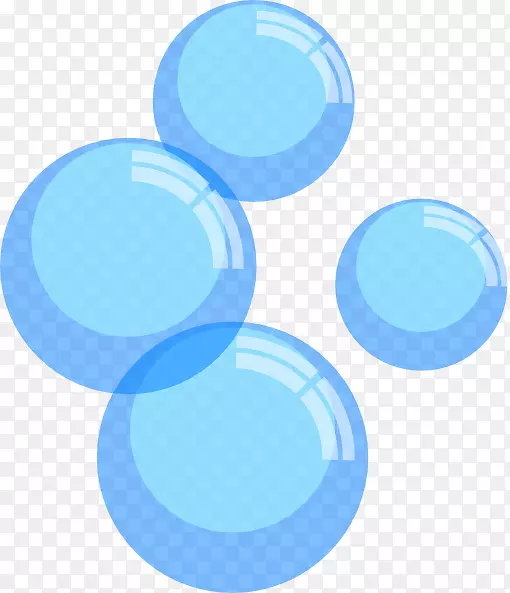 泡泡剪贴画-蓝色气泡剪贴画
