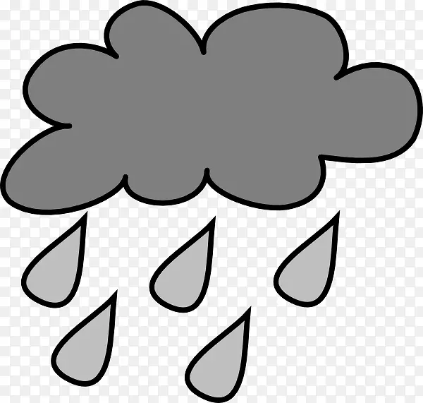 雨云风暴卡通片艺术-冰雹剪贴画PNG图片素材下载_图片编号101648-PNG素材网