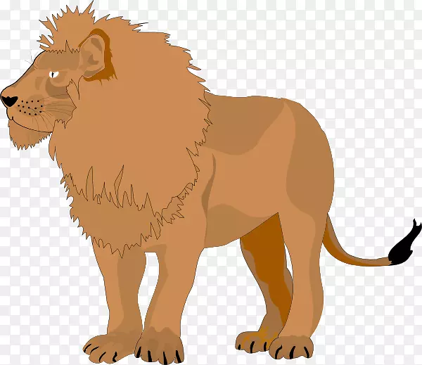 狮子剪贴画-动画狮子图片
