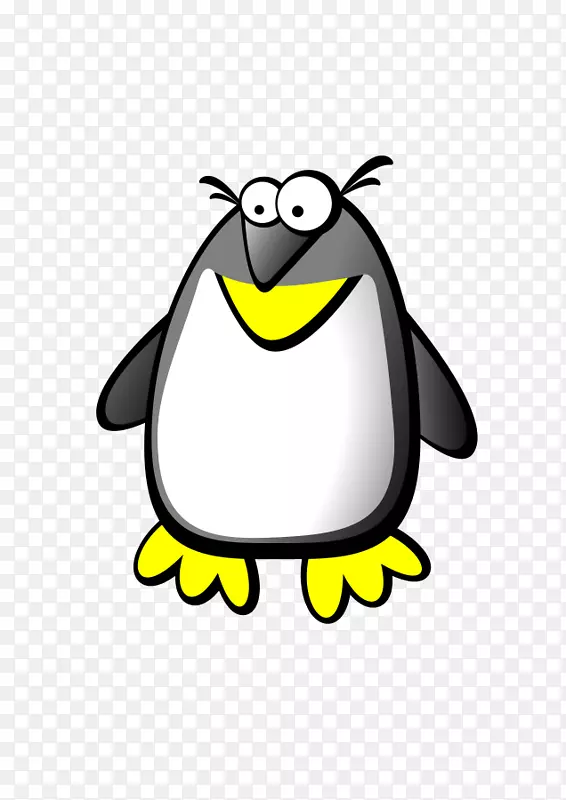 企鹅卡通鸟类剪贴画免费企鹅剪贴画