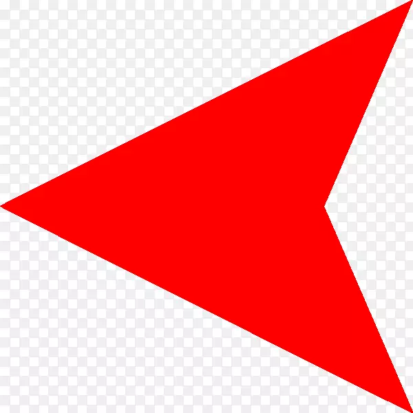三角形区域点红左箭头PNG图