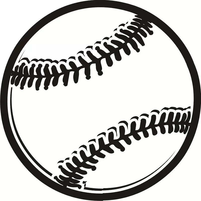 棒球击球夹艺术-旧棒球剪贴画