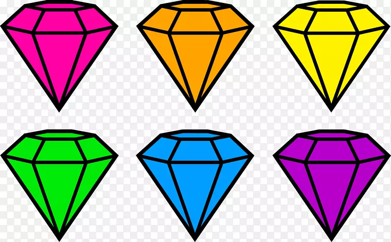 宝石钻石剪辑艺术-钻石卡通