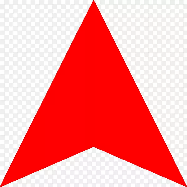 三角形区域点红色箭头透明背景