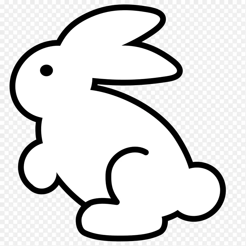 复活节兔子臭虫兔子兔夹艺术-兔子图形
