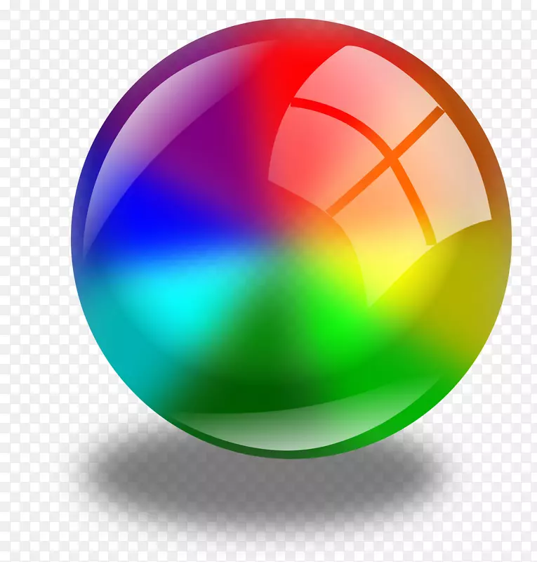球体彩色圆圈剪贴画-光滑球体剪贴画