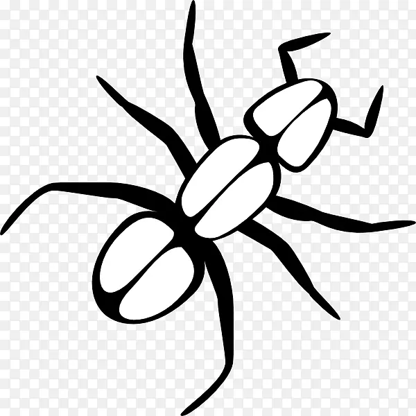 蚂蚁剪贴画-蜻蜓轮廓