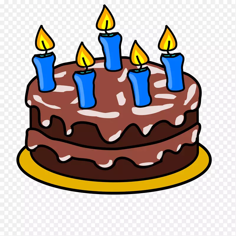 生日蛋糕巧克力蛋糕剪贴画-第一剪贴画