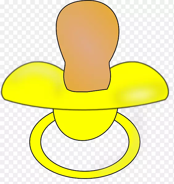 帽子材料黄色剪贴画.婴儿奶嘴剪贴器部件