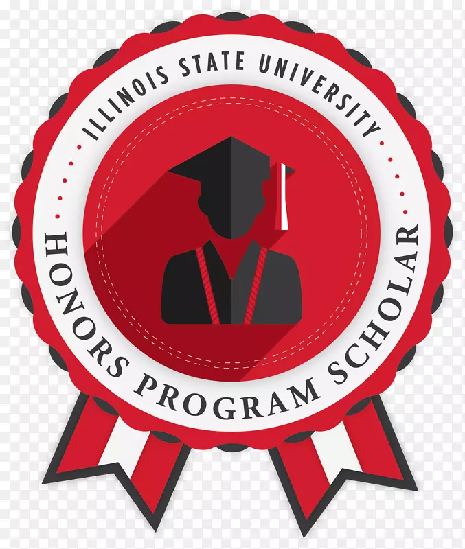 伊利诺伊州立大学荣誉学生徽章剪贴画