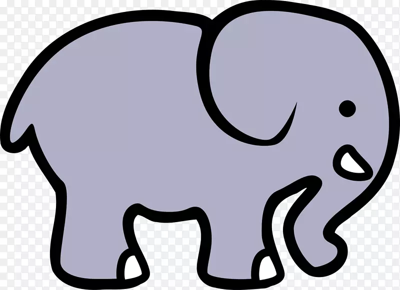 亚洲象剪贴画-大象剪贴画