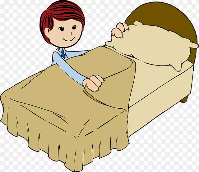 整理你的床：可以改变你生活的小事情。。.也许世界上的床毯剪贴画-床边剪贴画