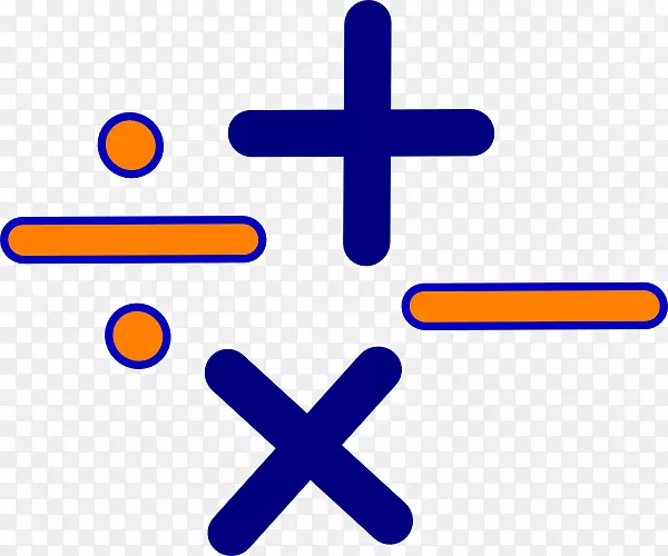 数学乘法代数剪贴画卡通数学符号
