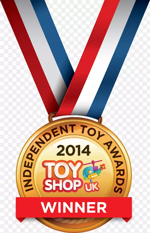 英国玩具零售商协会颁发玩具商店冠军丝带PNG透明图片