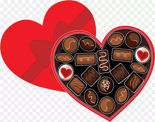 巧克力盒艺术糖果情人节剪贴画巧克力剪贴画