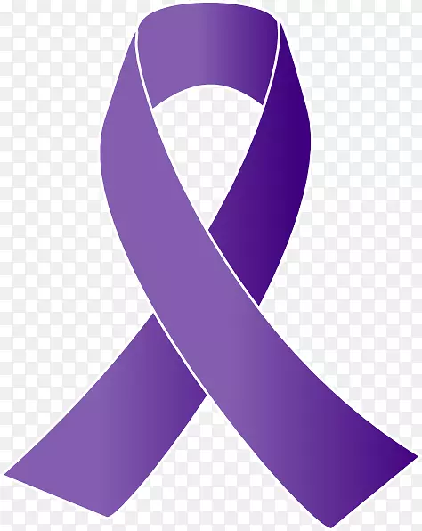 癌症意识丝带紫丝带剪贴画无载体癌症丝带