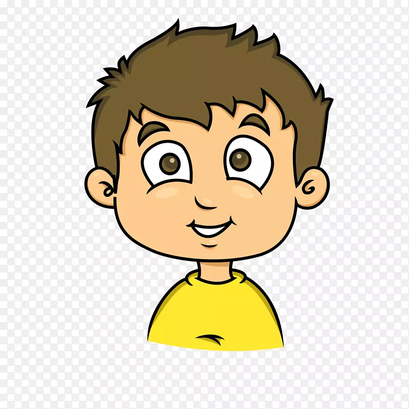 笑脸男孩剪贴画