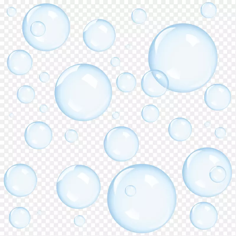 蓝色天空-泡泡PNG图片