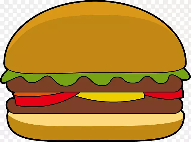 汉堡芝士汉堡素食汉堡卡通剪辑艺术汉堡剪贴画