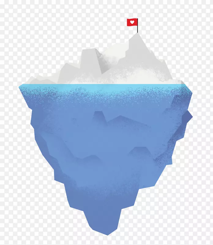 冰山剪贴画-冰山PNG透明