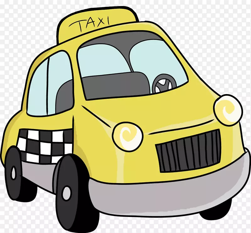 出租车黄色计程车验车公司剪贴画-出租车图像
