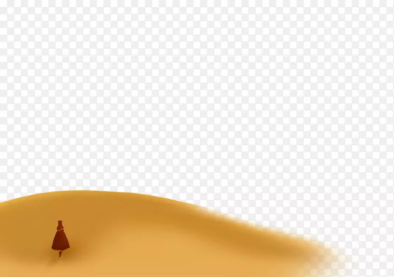 黄角图案-沙漠透明PNG