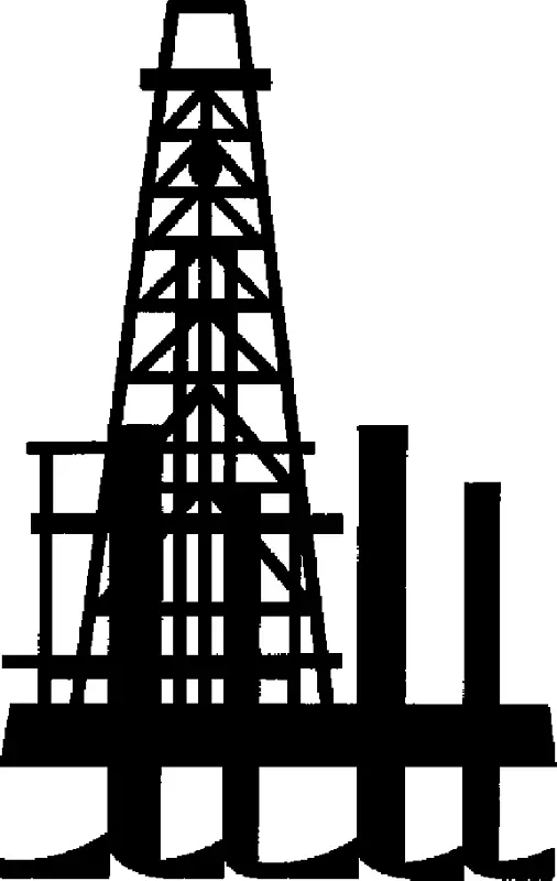 石油平台油井井架夹持艺术.天然气夹件