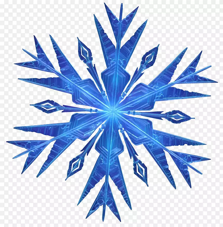 雪片驯鹿标志-冰冻雪花PNG HD