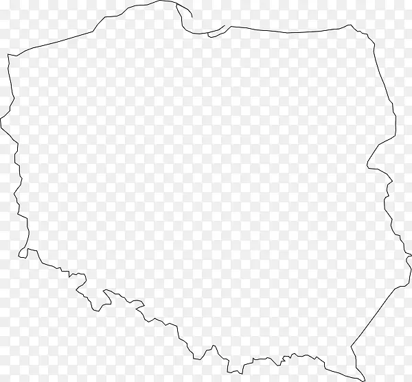 线黑白角点-Polska剪贴画