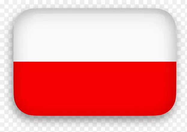 红色矩形字体-Polska剪贴画