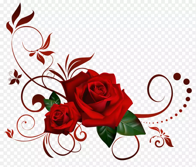 花玫瑰夹艺术-哥特式玫瑰花图片