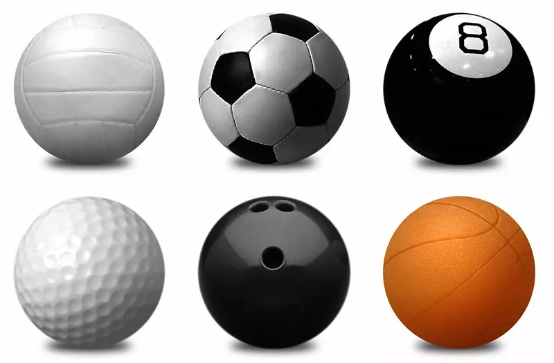 球类运动剪辑艺术-运动球PNG透明图像