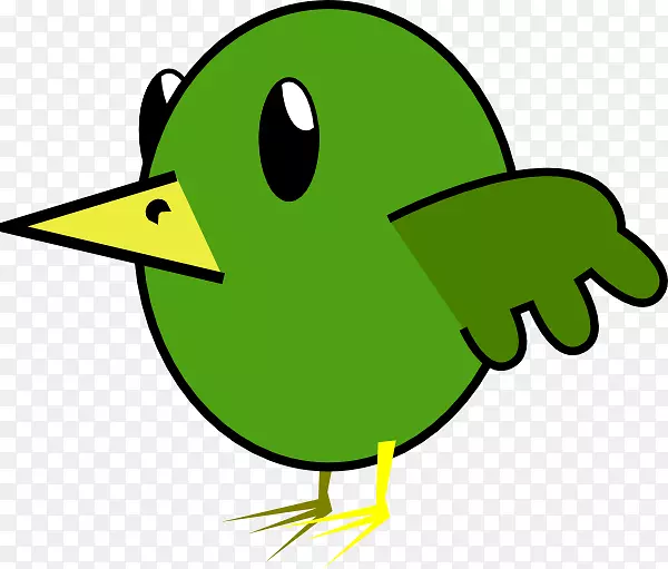 蜂鸟动画剪辑艺术-动画鸟类剪贴画